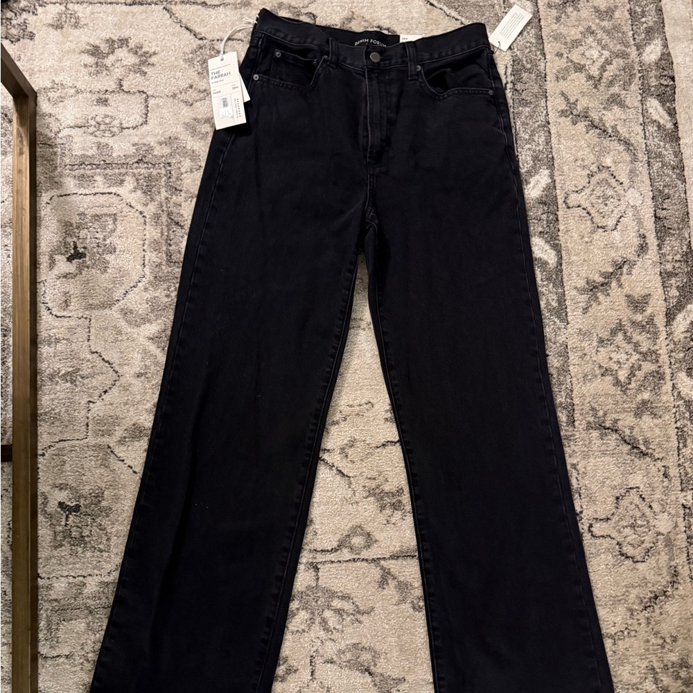 Aritzia Denim Forum The Farrah Hi-Rise Wide Leg Jeans